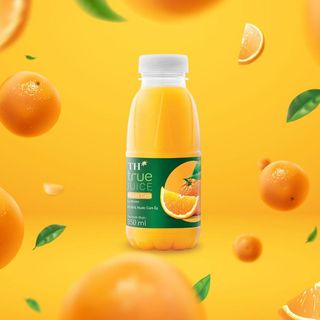 Nước Trái Cây TH True Juice Cam, Táo Đào 350ml