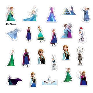 50 miếng dán 3D sticker hoạt hình Siêu nhân Ultraman Doraemon Elsa đồ chơi cho bé