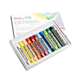 Bộ màu sáp dầu PENTEL 12/25 màu - Pentel Arts Oil Pastel Set giá sỉ