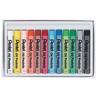 Bộ màu sáp dầu PENTEL 12/25 màu - Pentel Arts Oil Pastel Set