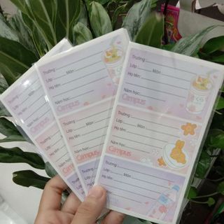 Nhãn vở Campus cho học sinh 1 túi 18 chiếc