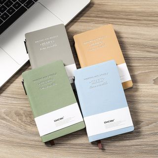 Sổ da A7, Sổ bìa da Pastel kèm bút, dây đánh dấu trang | Sổ tay Minimalist Pastel Notebook giá sỉ