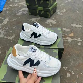 Giày thể thao Nữ chất da đẹp họa tiết chữ N K307