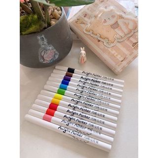 Bộ màu Acrylic Marker 12 màu vẽ trên các chất liệu đa dạng