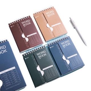 Sổ tay học từ vựng tiếng Anh, Hàn, Nhật, Trung/ Sổ ghi chép từ vựng bỏ túi khổ A6