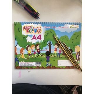 Vở vẽ lò xo A4 Hoàng Mai _ 20 tờ