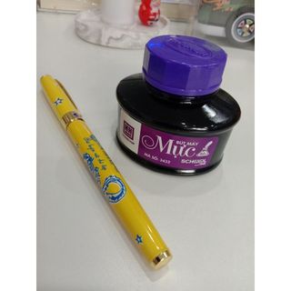 Mực bơm máy Hồng Hà tím 3432 màu đẹp, sáng, chất lượng, tiện dụng