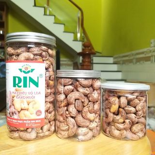 Hạt điều rang muối Rin Real nguyên hạt, hạt điều vỏ lụa nguyên vị