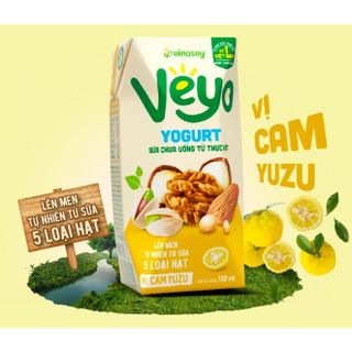 [HN][SHIP HOẢ TỐC] Sữa chua uống Veyo từ thực vật hộp 180ml - sản phẩm dinh dưỡng cho người ăn kiêng, ăn chay