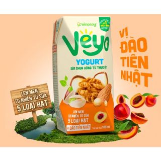 [HN][SHIP HOẢ TỐC] Sữa chua uống Veyo từ thực vật hộp 180ml - sản phẩm dinh dưỡng cho người ăn kiêng, ăn chay