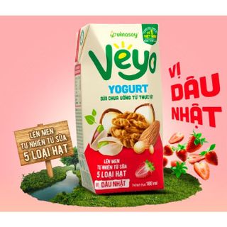 [HN][SHIP HOẢ TỐC] Sữa chua uống Veyo từ thực vật hộp 180ml - sản phẩm dinh dưỡng cho người ăn kiêng, ăn chay