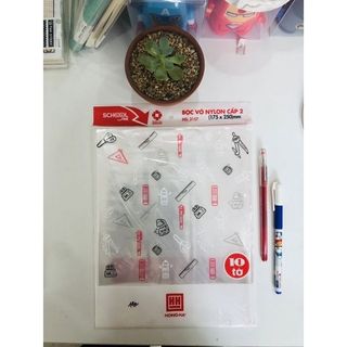 Bọc sách vở nilon Hồng Hà cấp 1-2 (175x250)mm/(190x265)mm/ (170x240)mm