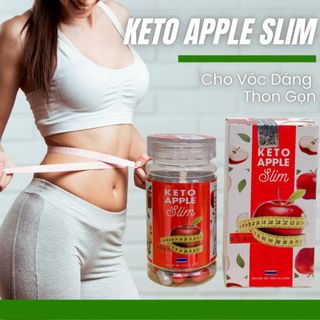 Viên Khử Mỡ Bụng APPLE KETO SLIM Đốt Mỡ Thừa Nhanh Nhập Khẩu Chính Hãng Chiết Xuất Thiên Nhiên Giúp Lấy Lại Vóc Dáng