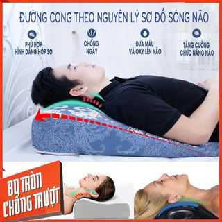 Gối chống trào ngược dạ dày, gối chống giãn tĩnh mạch YOROKOBI, gối chống thoái hóa cổ lưng HANAKO