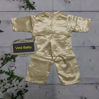 Bà ba bé gái và bé trai đều mặc được vải phi lụa