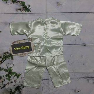 Bà ba bé gái và bé trai đều mặc được vải phi lụa