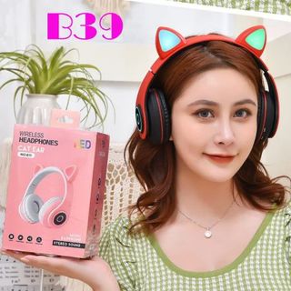 HEADPHONE KHÔNG DÂY TAI MÈO B39 - ÂM THANH CỰC HAY giá sỉ
