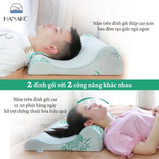 Gối chống trào ngược dạ dày, gối chống giãn tĩnh mạch YOROKOBI, gối chống thoái hóa cổ lưng HANAKO