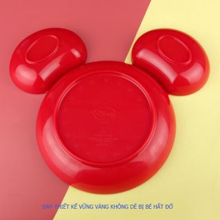 Khay nhựa ăn dặm Mickey - Minnie cho bé