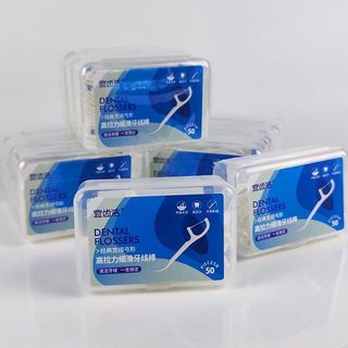Tăm Chỉ Nha Khoa Hộp 50 Chiếc Tăm Nha Khoa Vệ Sinh Răng Miệng Hàng Nội Địa Trung Chất Lượng Cao