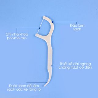 Tăm Chỉ Nha Khoa Hộp 50 Chiếc Tăm Nha Khoa Vệ Sinh Răng Miệng Hàng Nội Địa Trung Chất Lượng Cao