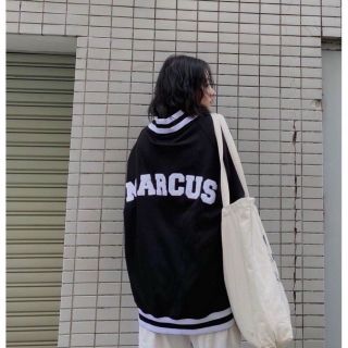 Áo khoác nỉ bomber logo marcus form đẹp