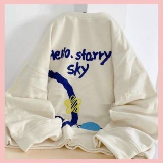 Áo sweater in hello starry sky tay phòng
