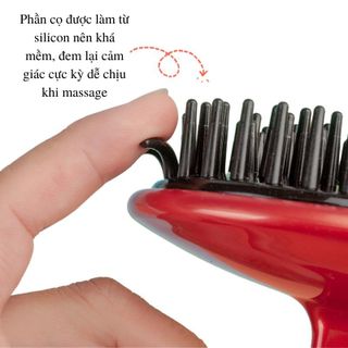 Lược gội đầu silicon massage Tubaki hàng nội địa Nhật Bản