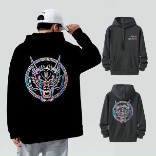 Áo hoodie form dưới 70kg logo in phản quang đầu sư tử