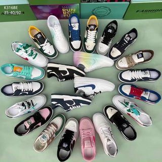 Giày thể thao nữ chất da mềm đẹp K316