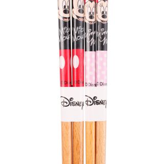 Set đũa gỗ cặp Disney hình Mickey - Minnie giá sỉ