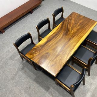 MẶT BÀN GỖ ME TÂY VÂN GỖ ĐẸP MÀU SẮC TỰ NHIÊN DÀI 175 CM X DÀY 5 CM