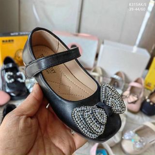 Giày búp bê trẻ em da mềm phối quai ngang giá rẻ K315