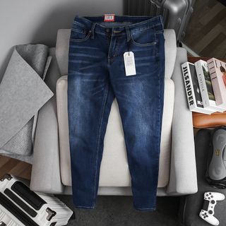 QUẦN JEAN NAM WASH RÂU MÈO FORM SLIMFIT