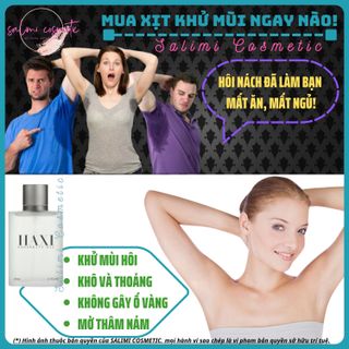 Xịt Khử Mùi Hôi Nách HAXI DEODORANT MAX - Khử Mùi Hôi Nách, Làm Trắng Vùng Nách, Sạch Thâm Nách, Ngăn Đổ Mồ Hôi, Không Gây Ố Vàng Trên Áo, Hương Nước Hoa Thơm Mát Suốt 24H | Dung Tích 50 ml - HÀNG CHÍNH HÃNG