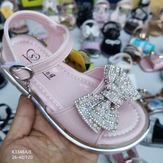 Sandal bé bé đính nơ kiểu dáng công chúa đẹp K334 giá sỉ