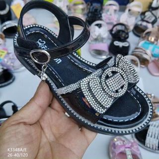 Sandal bé bé đính nơ kiểu dáng công chúa đẹp K334
