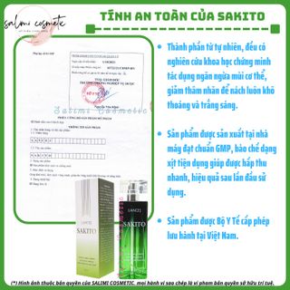 Xịt Khử Mùi Hôi Nách SAKITO Lancej - Khử Mùi Hôi Nách, Làm Trắng Vùng Nách, Sạch Thâm Nách, Ngăn Đổ Mồ Hôi, Không Gây Ố Vàng Trên Áo, Hương Nước Hoa Thơm Mát Suốt 24H | Dung Tích 50 ml - HÀNG CHÍNH HÃNG
