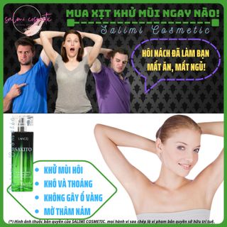Xịt Khử Mùi Hôi Nách SAKITO Lancej - Khử Mùi Hôi Nách, Làm Trắng Vùng Nách, Sạch Thâm Nách, Ngăn Đổ Mồ Hôi, Không Gây Ố Vàng Trên Áo, Hương Nước Hoa Thơm Mát Suốt 24H | Dung Tích 50 ml - HÀNG CHÍNH HÃNG