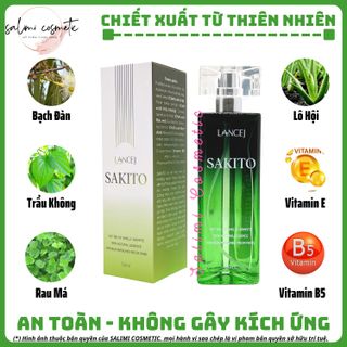 Xịt Khử Mùi Hôi Nách SAKITO Lancej - Khử Mùi Hôi Nách, Làm Trắng Vùng Nách, Sạch Thâm Nách, Ngăn Đổ Mồ Hôi, Không Gây Ố Vàng Trên Áo, Hương Nước Hoa Thơm Mát Suốt 24H | Dung Tích 50 ml - HÀNG CHÍNH HÃNG