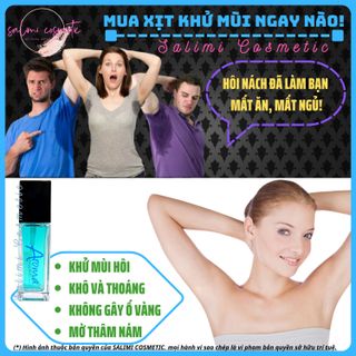 Xịt Khử Mùi Hôi Nách AROMA 50ml, Khử Mùi Hôi Toàn Thân, Ngăn Tiết Mồ Hôi, Không Gây Ố Vàng Áo