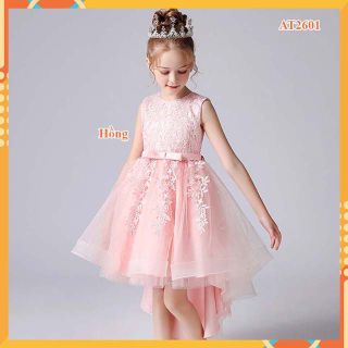 Đầm công chúa đuôi cá cho bé gái at2601-xanh