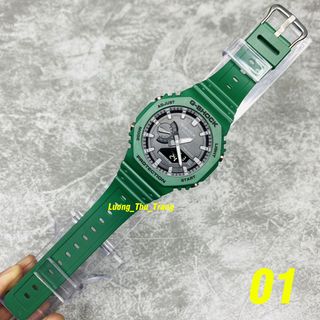 Đồng hồ nam GA 2100 Xanh Rêu Mặt Đen | Giá bán sỉ