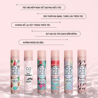 Dầu gội khô Colab Dry Shampoo Tropical 200ml