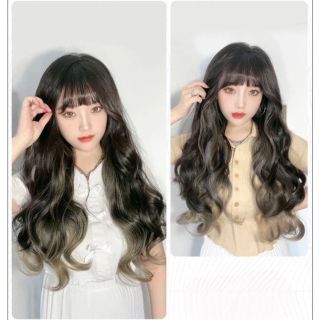 Set 3 dải kẹp xoăn gợn sóng có light khói