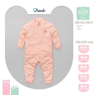 Bộ giữ nhiệt trẻ em Obeah cạp cao chất liệu petit