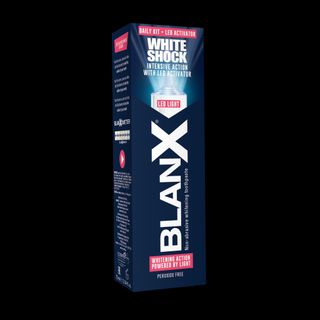 Bộ đôi Kem đánh răng Giúp Răng Trắng Sáng (+LED LIGHT) BlanX Toothpaste White Shock blue fomula 50ml