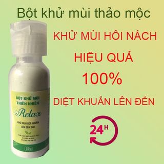 Bột khử mùi hôi nách, hôi chân thảo mộc hiệu quả an toàn Relax