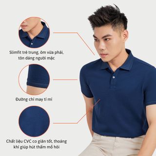 ÁO POLO XANH ĐEN A02 - 061