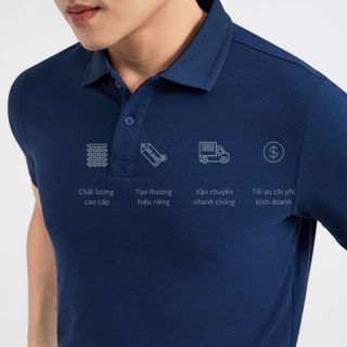 ÁO POLO XANH ĐEN A02 - 061